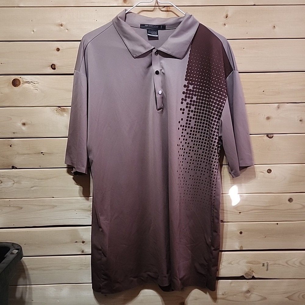 Tiger Woods Platinum Polo Shirt Size Large Nike Colab